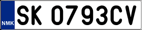 Trailer License Plate